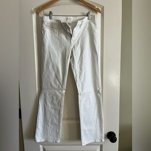 Lila Ryan white ankle length skinny Jean